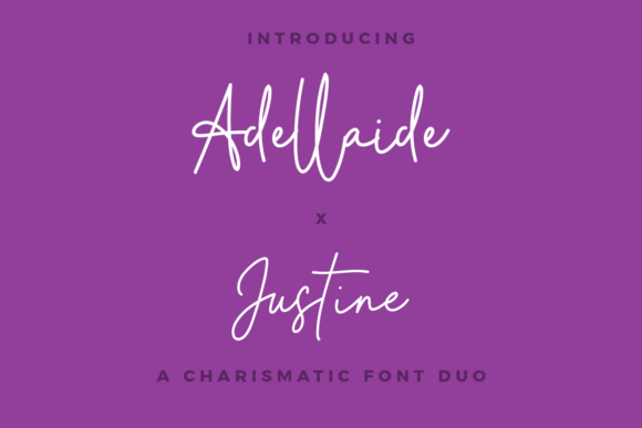 Adellaide X Justine Duo: A Script Font for Digital Branding