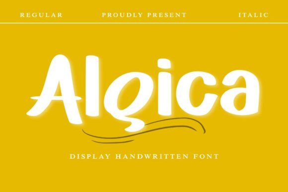 Algica: A Handwritten Display Font for Digital Design
