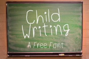 Child Writing Free: A Font That Speaks to the Heart of Your Campaign