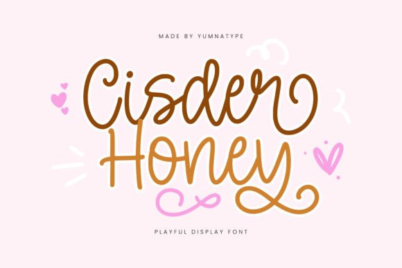 Cisder Honey: A Sweet Script Font for Digital Design