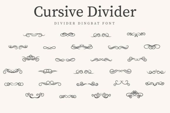 Enhance Your Brand with the Elegance of Cursive Divider