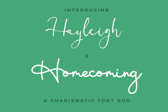 Hayleigh X Homecoming Duo: A Script Font for Crafters and Designers