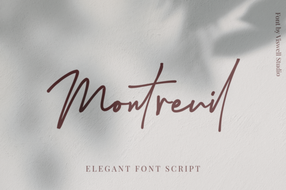 Montreuil: A Script Font for Modern Branding