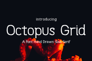 Octopus Grid: A Modern Handwritten Slab Serif Font for Editorial Design