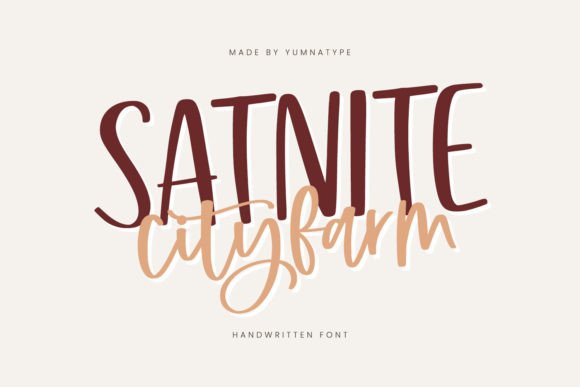 Satnite Cityfarm: A Font for Editorial Expression