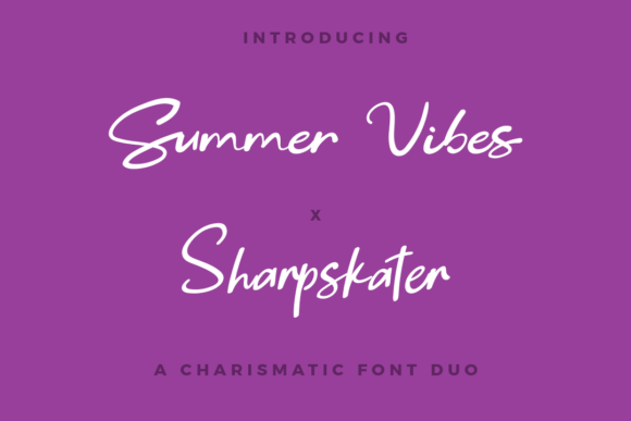 Summer Vibes and Sharpskater Duo: A Font Pair for Editorial Magic