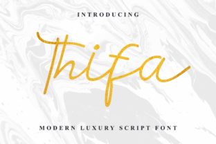 Thifa: A Monoline Handwriting Font for Branding Projects