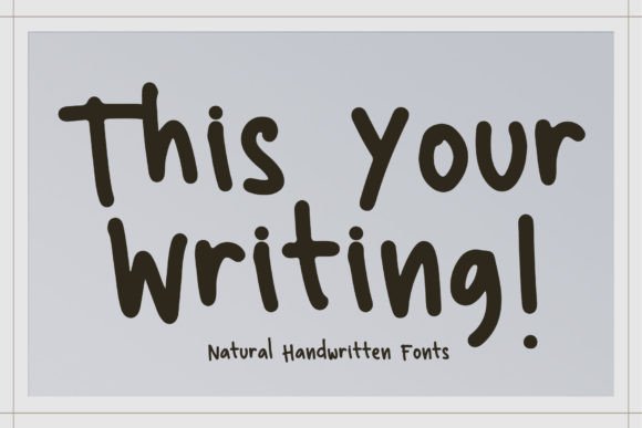 This Your Writing Font for Handmade Creations