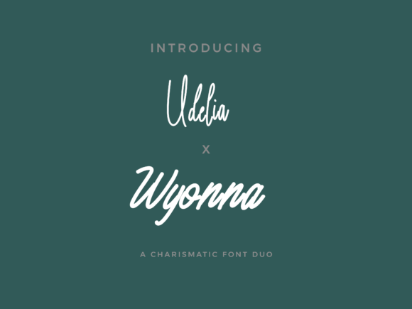 Udelia X Wyonna Duo: A Script Font for Digital Creativity